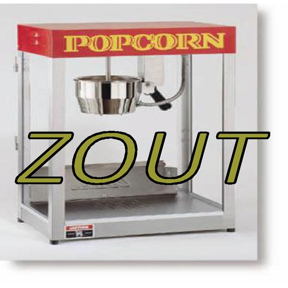Popcornmachine Zout huren Partyverhuur de Meerpaal