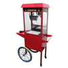 Kar rood incl. popcornmachine modern  en 50 zakjes en mais