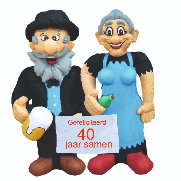 Jubileum Echtpaar 3 meter hoog