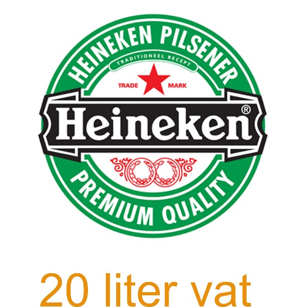 Bier fust Heineken 20 ltr