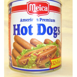 Hotdogs blik 32 stuks